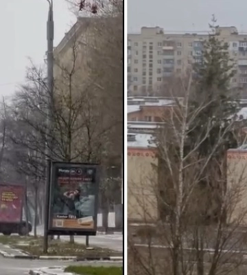 В Харькове пошел первый снег (видео)