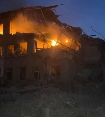 Нічний удар по підприємству в Немишлянському районі Харкова