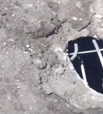Появилось свежее видео с Антоновского моста, по которому накануне &quot;прилетели&quot; HIMARS