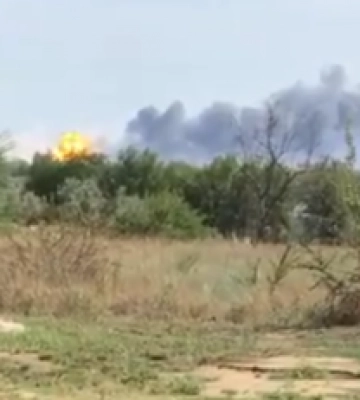 Вибухи в Новофедорівці: де розташоване селище і що знаходиться на аеродромі - карта