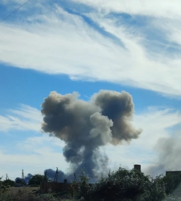 Вибух на авіабазі в окупованому Криму (фотогалерея)