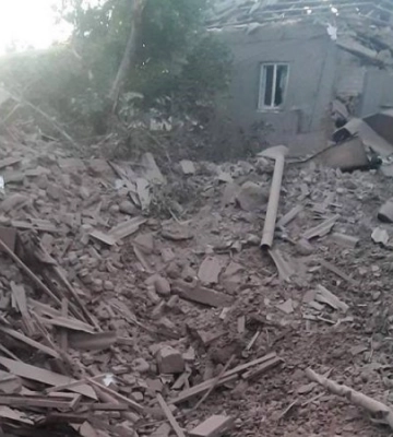 У Запорізькій області внаслідок нічних обстрілів зруйновано 30 будинків, загинула жінка