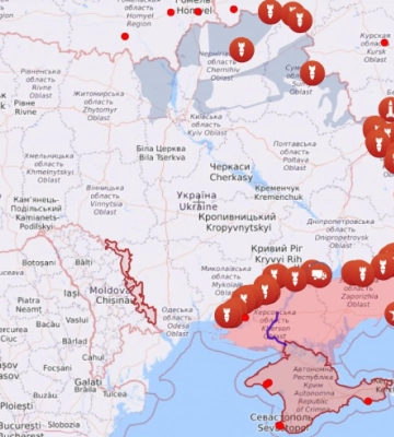 Карта бойових дій на 6 серпня: ситуація на всіх напрямках фронту
