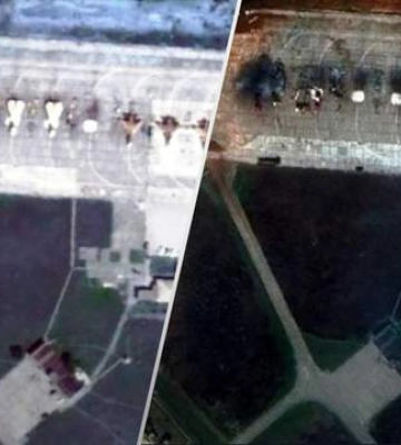 Как выглядит аэродром в Крыму после взрывов: появились первые спутниковые снимки