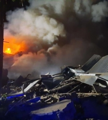 Появилось видео взрыва на ТЭЦ в Харькове