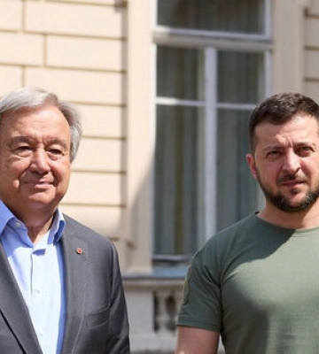 Зеленський подякував Гутеррешу за невизнання незаконних &quot;референдумів&quot; в окупованих районах України