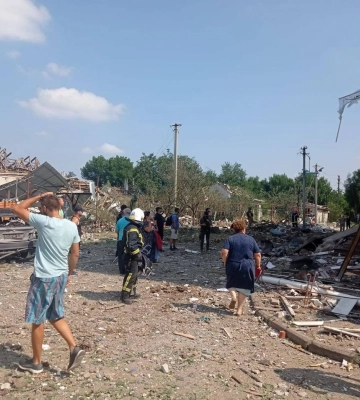 Ракетний удар по Вознесенську: 9 поранених, серед них - 4 дітей у важкому стані