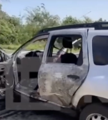 Появилось видео взрыва машины с коллаборантом Сушко под Запорожьем