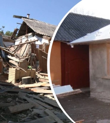 В Івано-Франківській області ремонтують будинок, пошкоджений уламками російської ракети