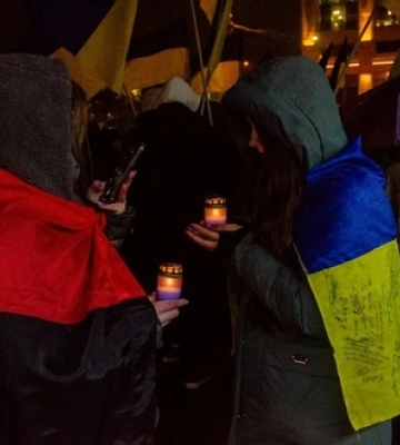 Спогади про Євромайдан: у центрі Луцька відбулося народне віче