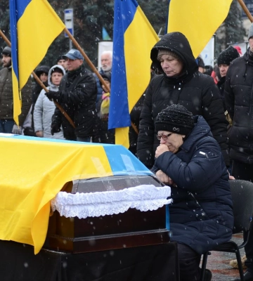У Рівному провели в останню земну дорогу Захисника Андрія Сивоконя
