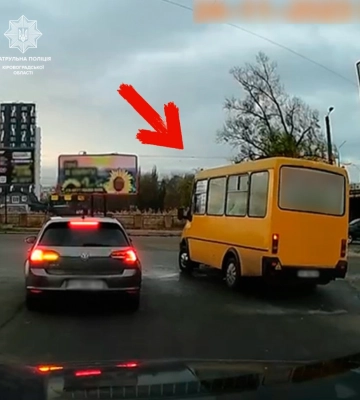 Створив аварійну ситуацію: У Кропивницькому протокол отримав водій маршрутки