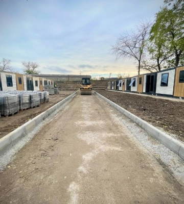 В Одесі встановили модульні будинки для переселенців