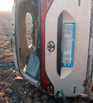 На Волині внаслідок ожеледиці перекинувся автомобіль (Фото)