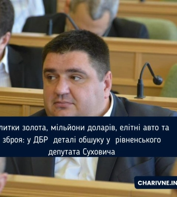 4 мільйони доларів та злитки золота: ДБР затримали депутата Рівненської обласної ради 