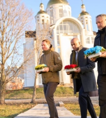 Генпрокурор України і президент Швейцарії вшанували пам'ять жертв росіян у Бучі