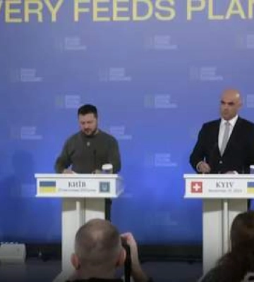 Під час пресконференції Зеленського та лідерів інших країн прозвучали сирени