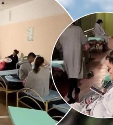 "Ніколи не пробачиш": акушерка зняла, що відбувалось в укритті полового Києва під час тривоги