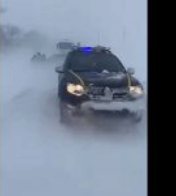 На Одещині через заметіль забронено рух трасою Одеса-Рені. Відео