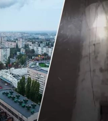 В Одессе из-за непогоды упала 100-метровая труба котельной, в области последствия ликвидируют БТРами — видео