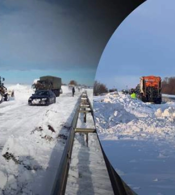 В Одесской области из снежных ловушек эвакуировали почти 2 тысячи человек