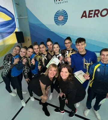 Сум&#039;яни здобули &quot;золоті&quot; медалі на кубку України зі спортивної аеробіки