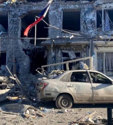 На Херсонщині Сили оборони завдали удару по будівлі, де проходила нарада окупантів, – ЦНС