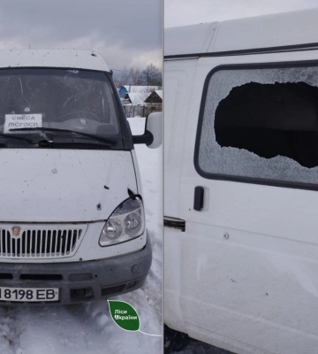 Внаслідок ворожого артобстрілу постраждало авто лісгоспу на Сумщині