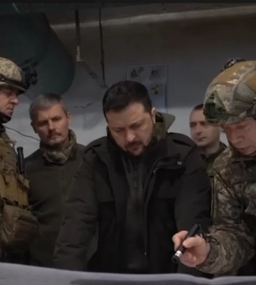 Зеленский приехал на Купянское направление