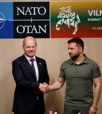 Зеленський провів переговори з Шольцом