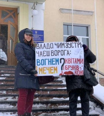 «Пікети в Луцьку триватимуть», – організатори акції «Дрони замість бруківки» (відео)