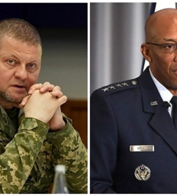 Залужний поговорив із головою Об’єднаного комітету начальників штабів США Залужний поговорив із головою Об’єднаного комітету начальників штабів США