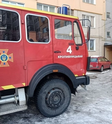 У Кропивницькому сталася пожежа електролічильників у багатоповерхівці