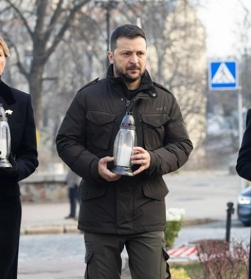 Зеленський і Санду вшанували пам’ять загиблих під час Революції Гідності