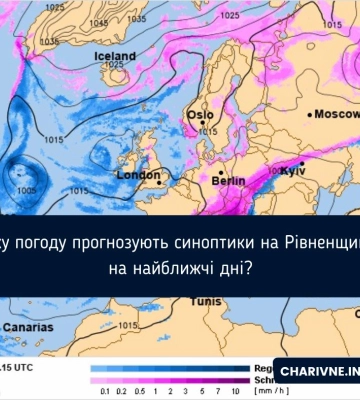 Мокрий сніг прогнозують на Рівненщині