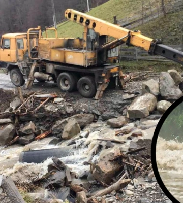 На Верховинщині вода розмила проїзд до двох сіл