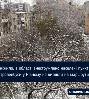 У Рівному на маршрути не вийшли тролейбуси через негоду