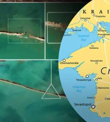 Кримський &quot;шторм століття&quot; поламав плани окупантів щодо Джарилгачу: супутникові фото