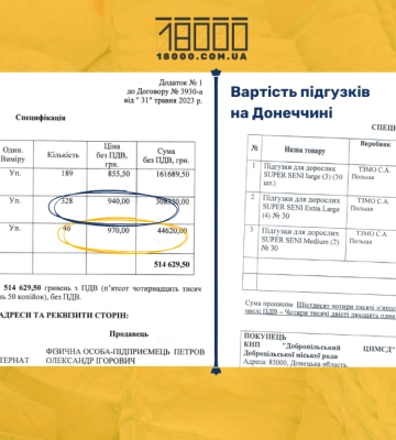 Таємне оточення державної аудиторки продає коштовні підгузки черкаським інтернатам Таємне оточення державної аудиторки продає коштовні підгузки черкаським інтернатам