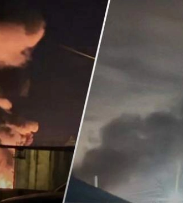 Пылало мощно: во временно оккупированном Луганске ночью вспыхнула нефтебаза