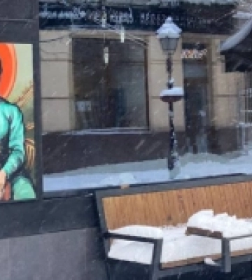 Засніжена вулиця Лесі Українки у Луцьку. ФОТОРЕПОРТАЖ