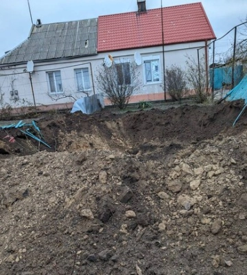 РФ здійснила масований обстріл населеного пункту у Василівському районі