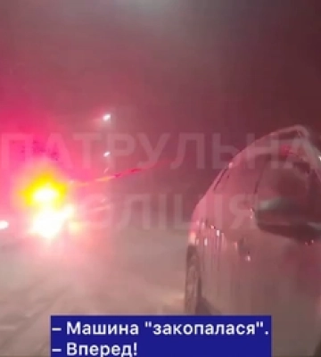 На Волині через негоду на трасі утворився 10-кілометровий затор (відео)