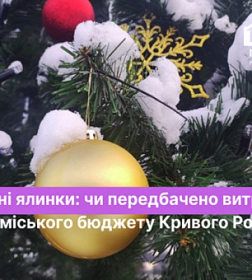 Предусмотрено ли в городском бюджете Кривого Рога расходование средств на установку новогодних елок