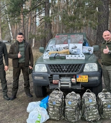 День народження на фронті: головний прокурор Волині привіз для «сотки» пікам і обладнання