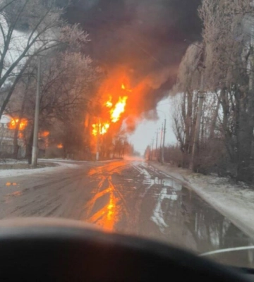 В оккупированной Макеевке попали в нефтебазу россиян, вспыхнул пожар