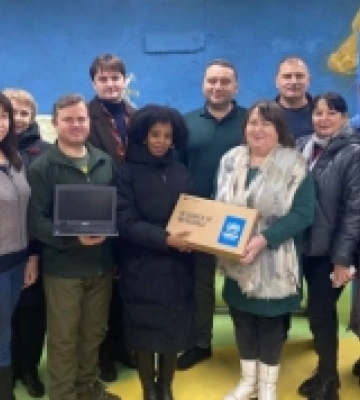 Ноутбуки для дистанційної освіти для дітей Бериславського району від ООН