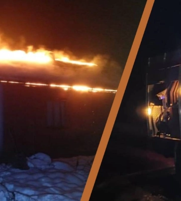 Під час пожежі житлового будинку у Долинській громаді травмувалися троє людей