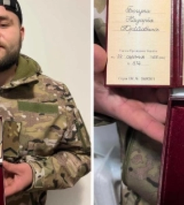 Захисник з Рожища Назар Богун отримав нагороду від президента