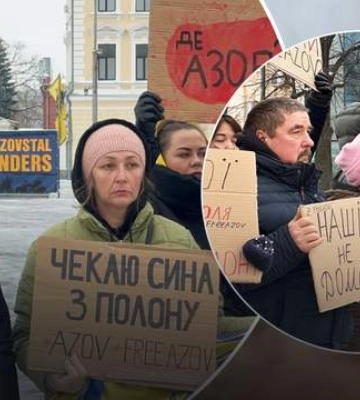 Вывезли в Россию – и больше никаких известий: в Харькове родные защитников Мариуполя вышли на акцию